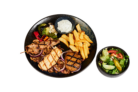 82. Gemengde vlees schotel met kip